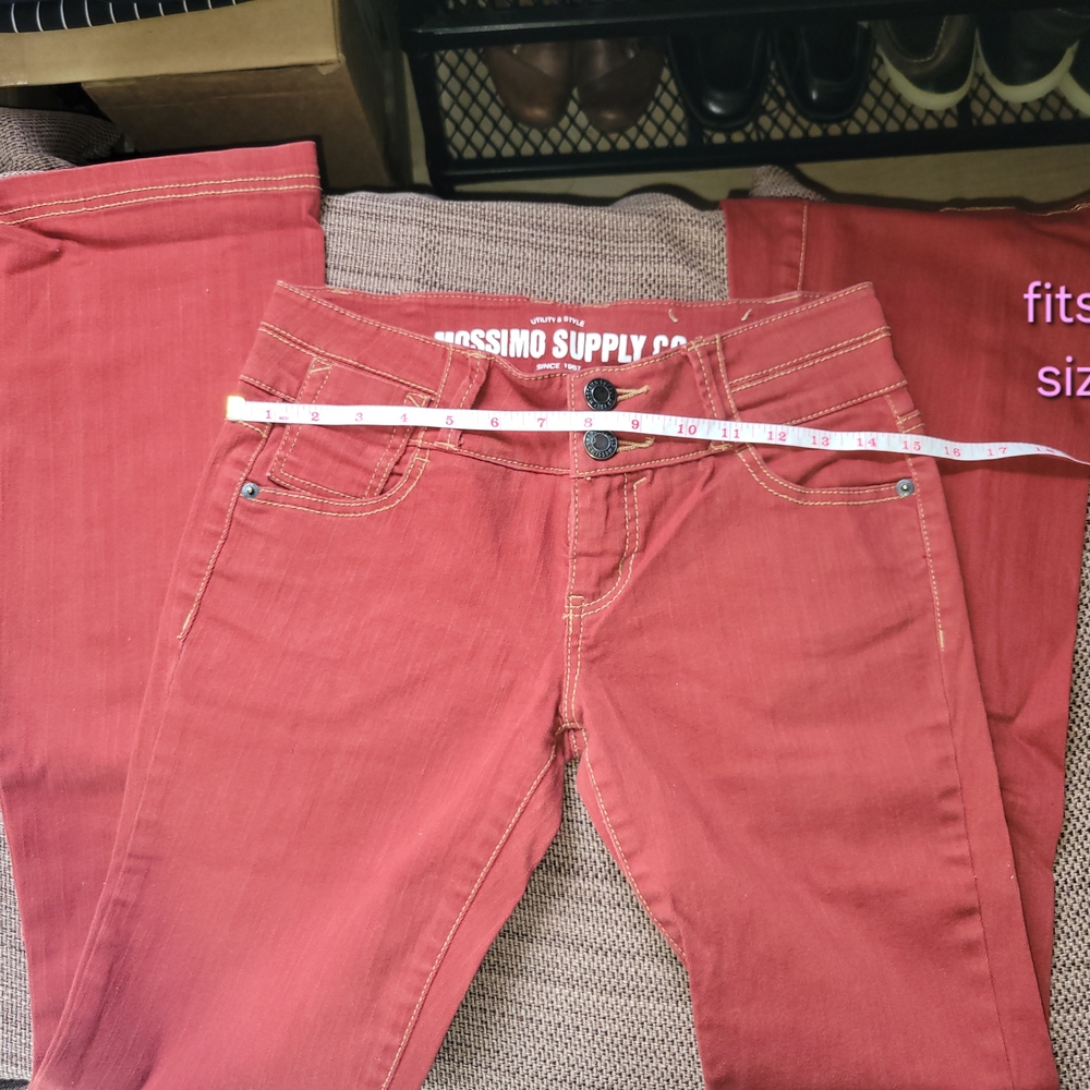 Mossimo Supply Co Burnt Orange  Flare Jeans